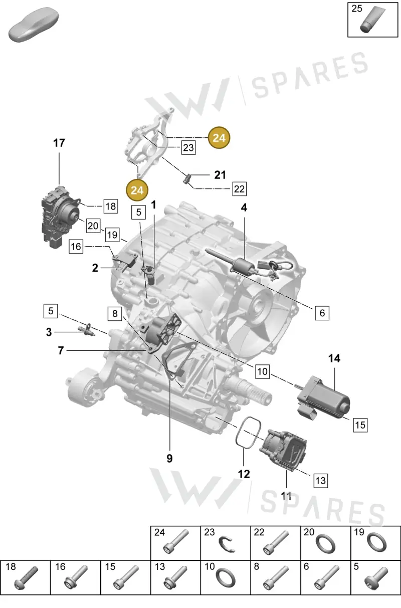 N10285506 — Porsche Taycan Sport Turismo (2023-) diagram p64355200, position 24