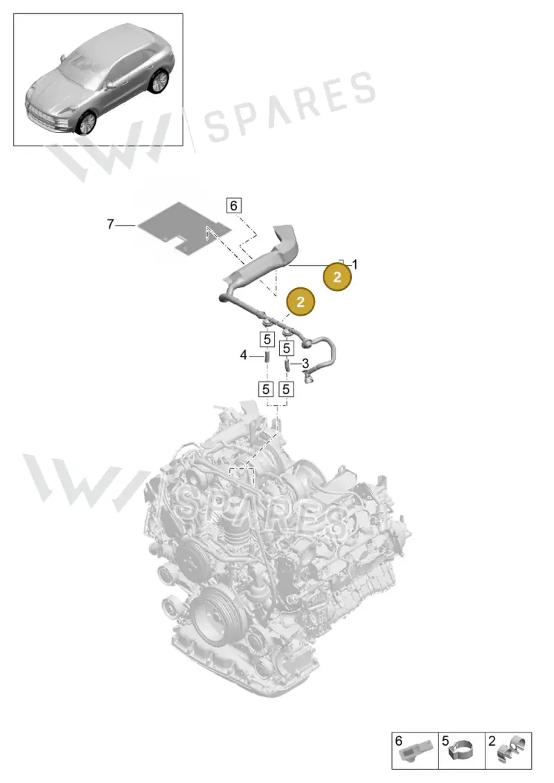 N10315002 — Porsche Macan R4 TFSI (2018-) diagram p52000029, position 2
