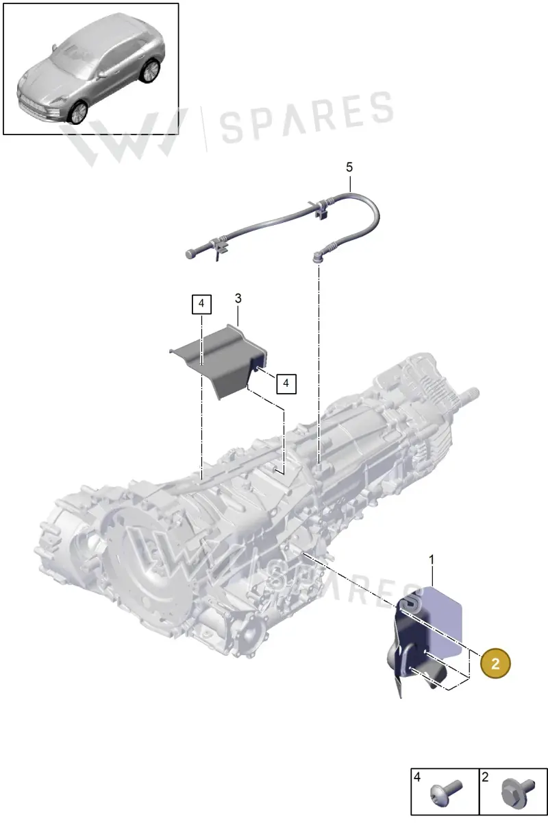 N10321003 — Porsche Macan R4 TFSI (2018-) diagram p52302005, position 2