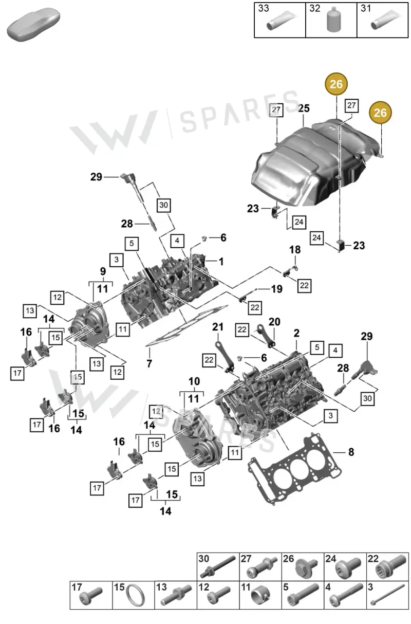 N10321003 — Porsche Panamera (2023-) diagram p58103010, position 26