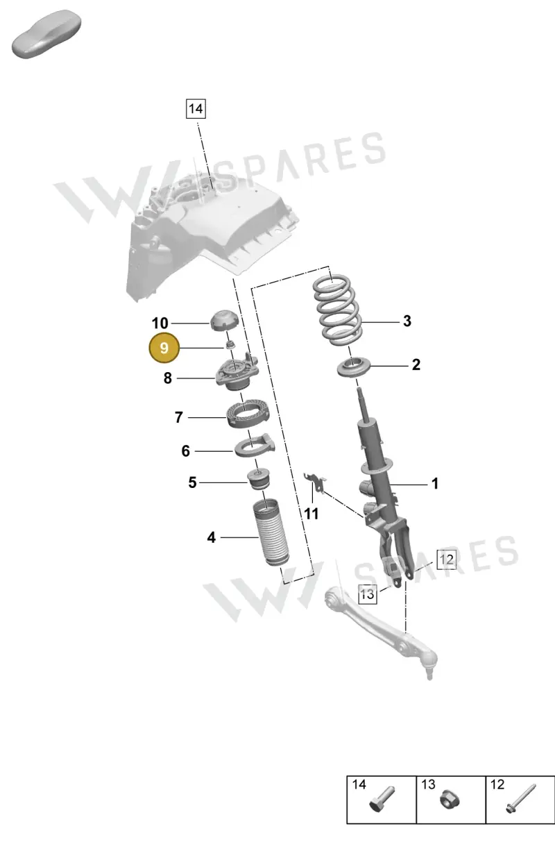 N10401801 — Porsche Macan 4 (2024-) diagram p61402010, position 9