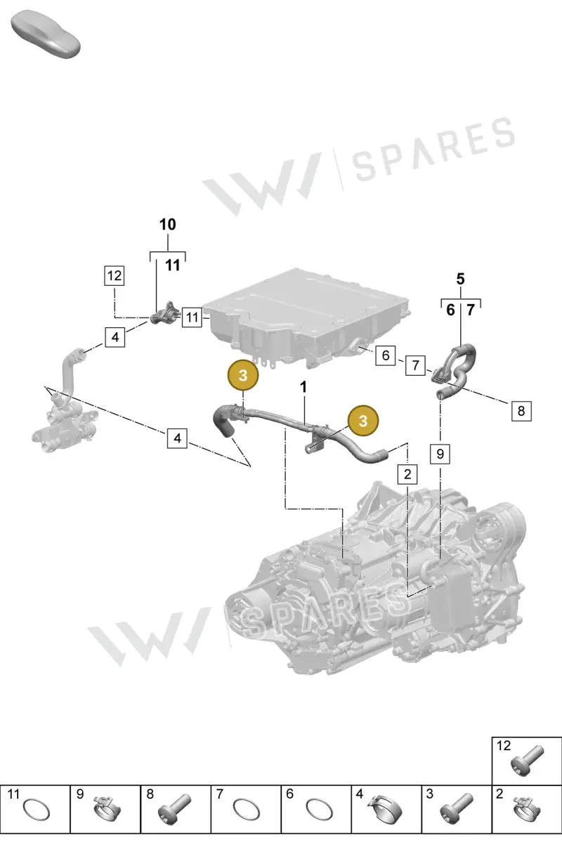 N10405604 — Porsche Macan 4 (2024-) diagram p61151010, position 3