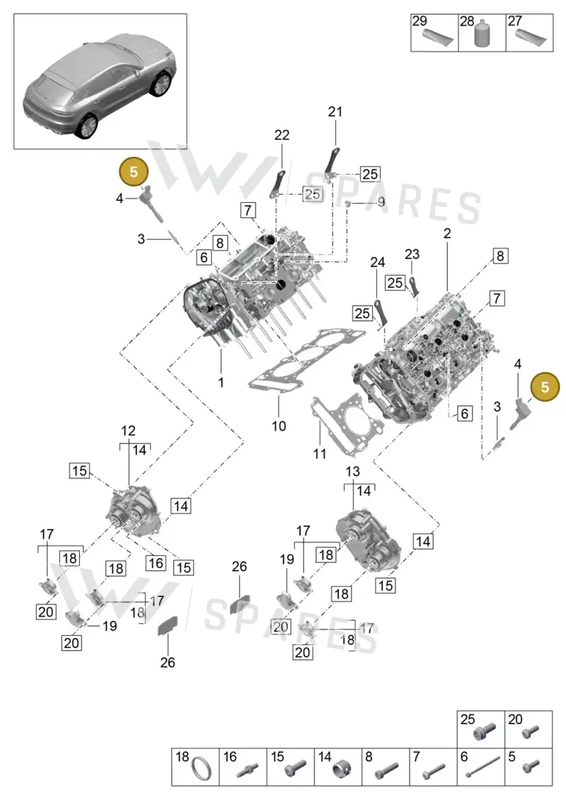 N10405702 — Porsche Macan R4 TFSI (2018-) diagram p52000006, position 5