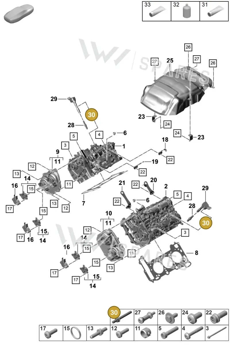 N10405702 — Porsche Panamera (2023-) diagram p58103010, position 30