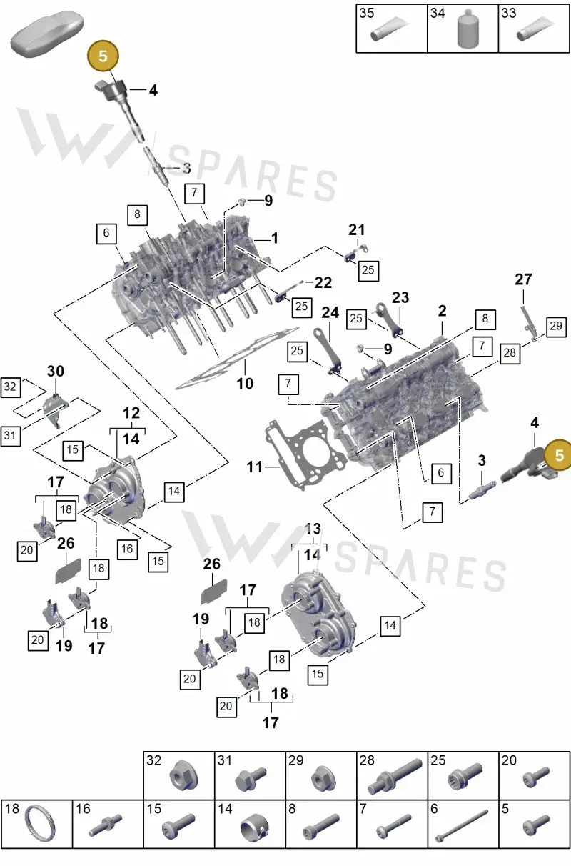 N10405702 — Porsche Cayenne Hybrid Coupe (2023-) diagram p60103010, position 5
