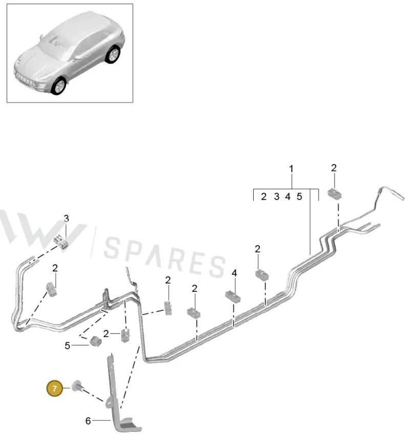 N10406505 — Porsche Macan GTS (2013-2018) diagram p44201020, position 7