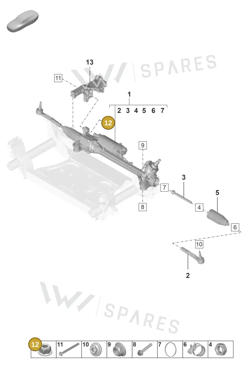N10435506 — Porsche Taycan Sport Turismo (2023-) diagram p56403000, position 12