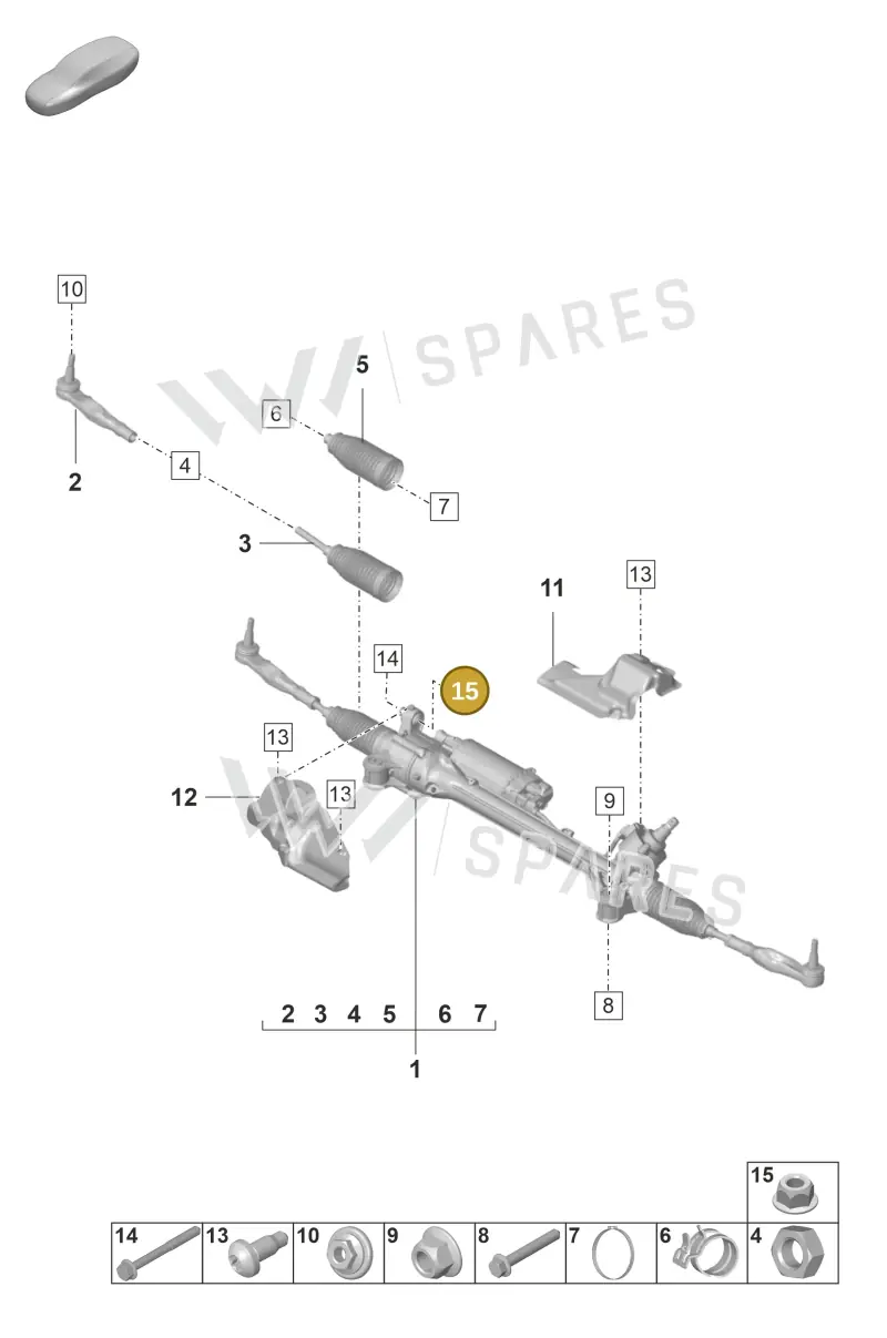 N10435506 — Porsche Panamera 4 Hybrid (2020-2023) diagram p58403000, position 15