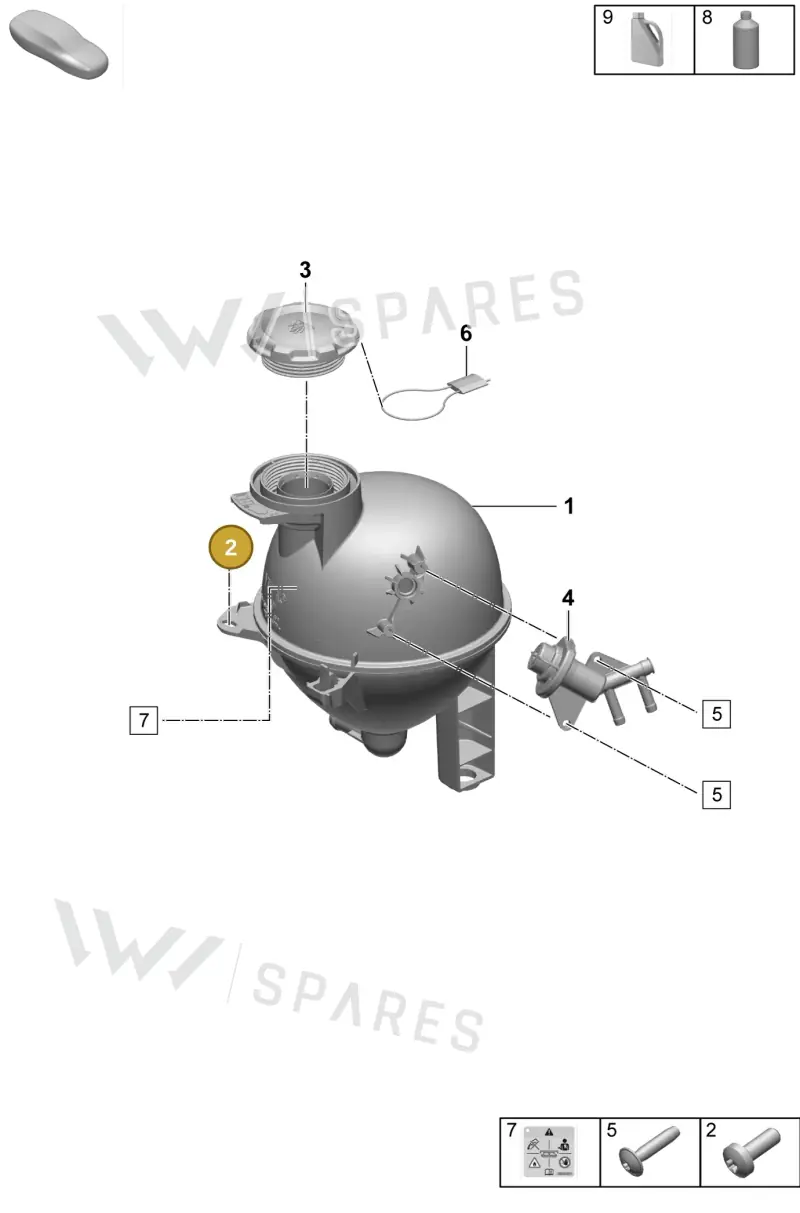 N10451405 — Porsche Macan 4 (2024-) diagram p61155100, position 2