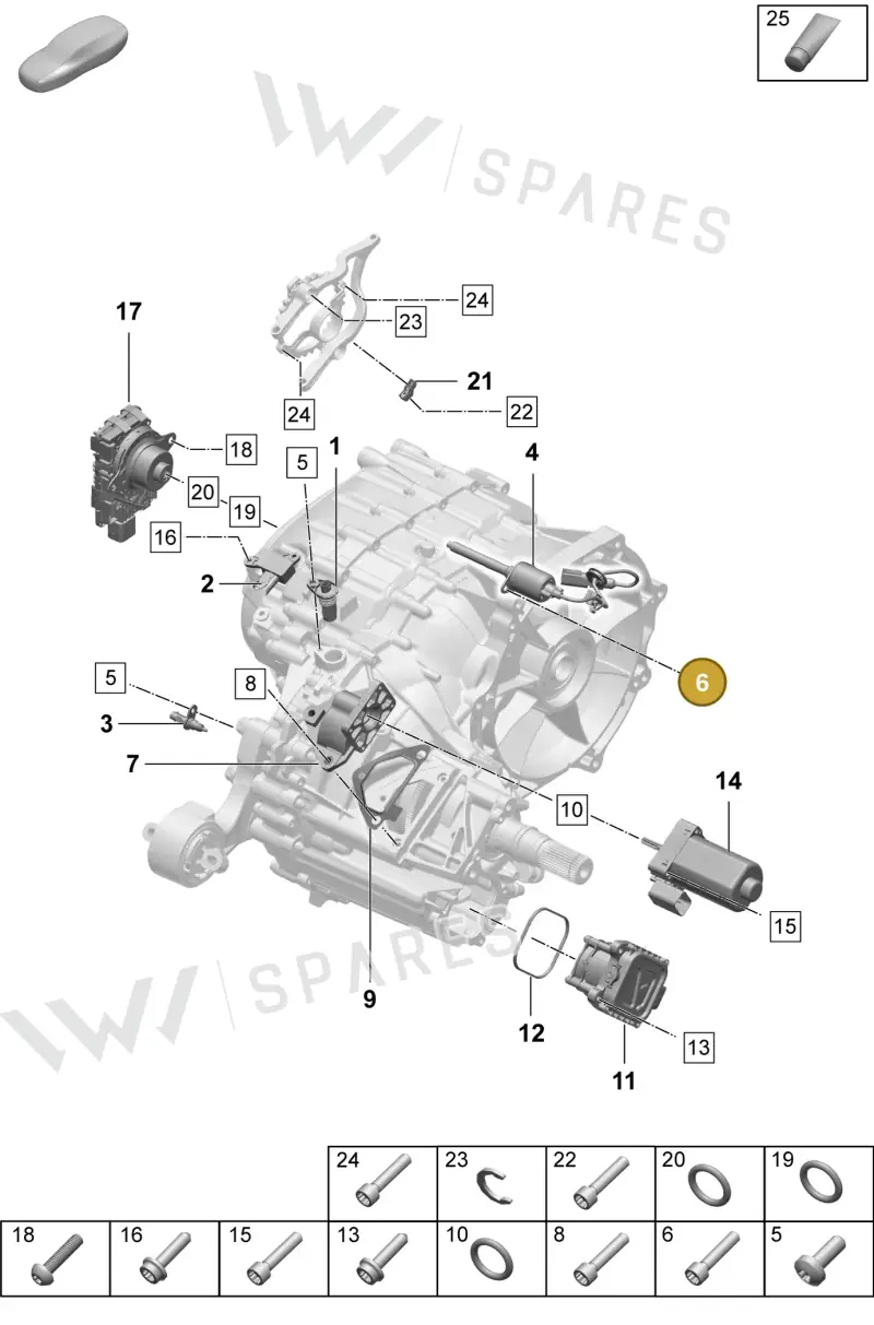 N10451409 — Porsche Taycan Sport Turismo (2023-) diagram p64355200, position 6