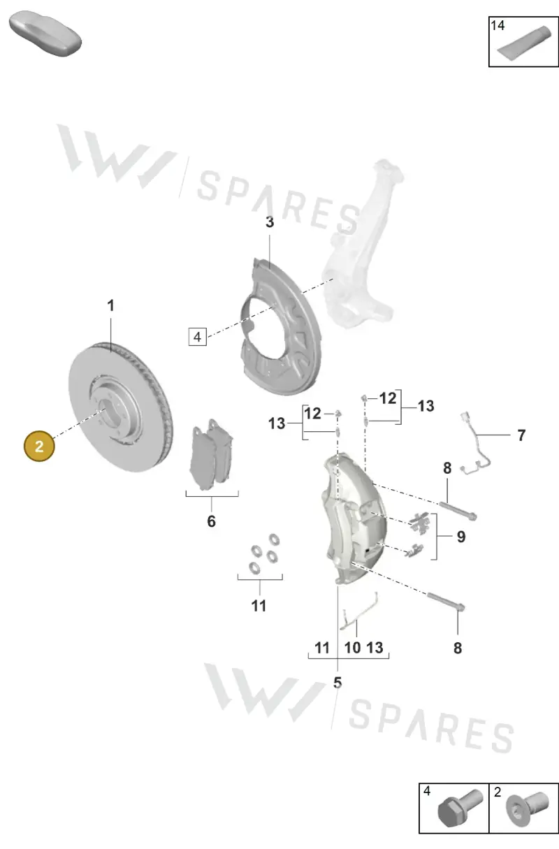 N10456004 — Porsche Taycan Sport Turismo (2023-) diagram p56602015, position 2