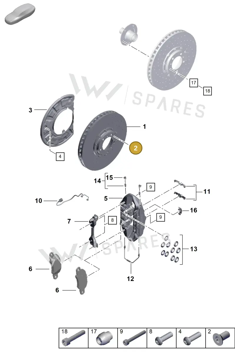 N10456004 — Porsche 992 Sport Classic (2020-) diagram p57602000, position 2