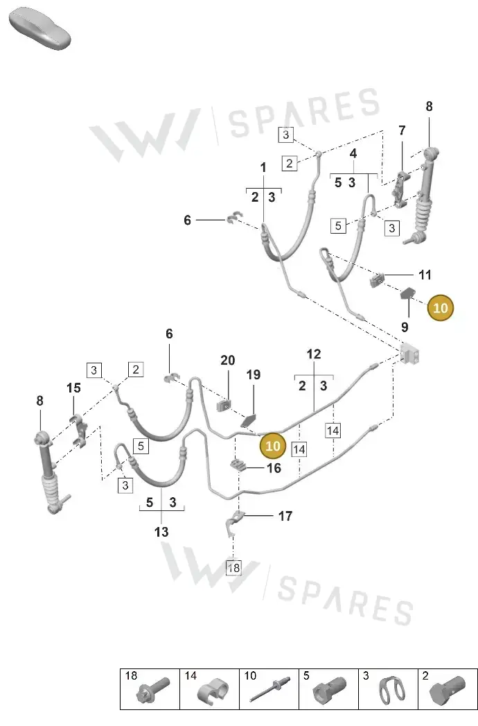 N10465001 — Porsche 992 Carrera Coupe (2024-) diagram p53402120, position 10
