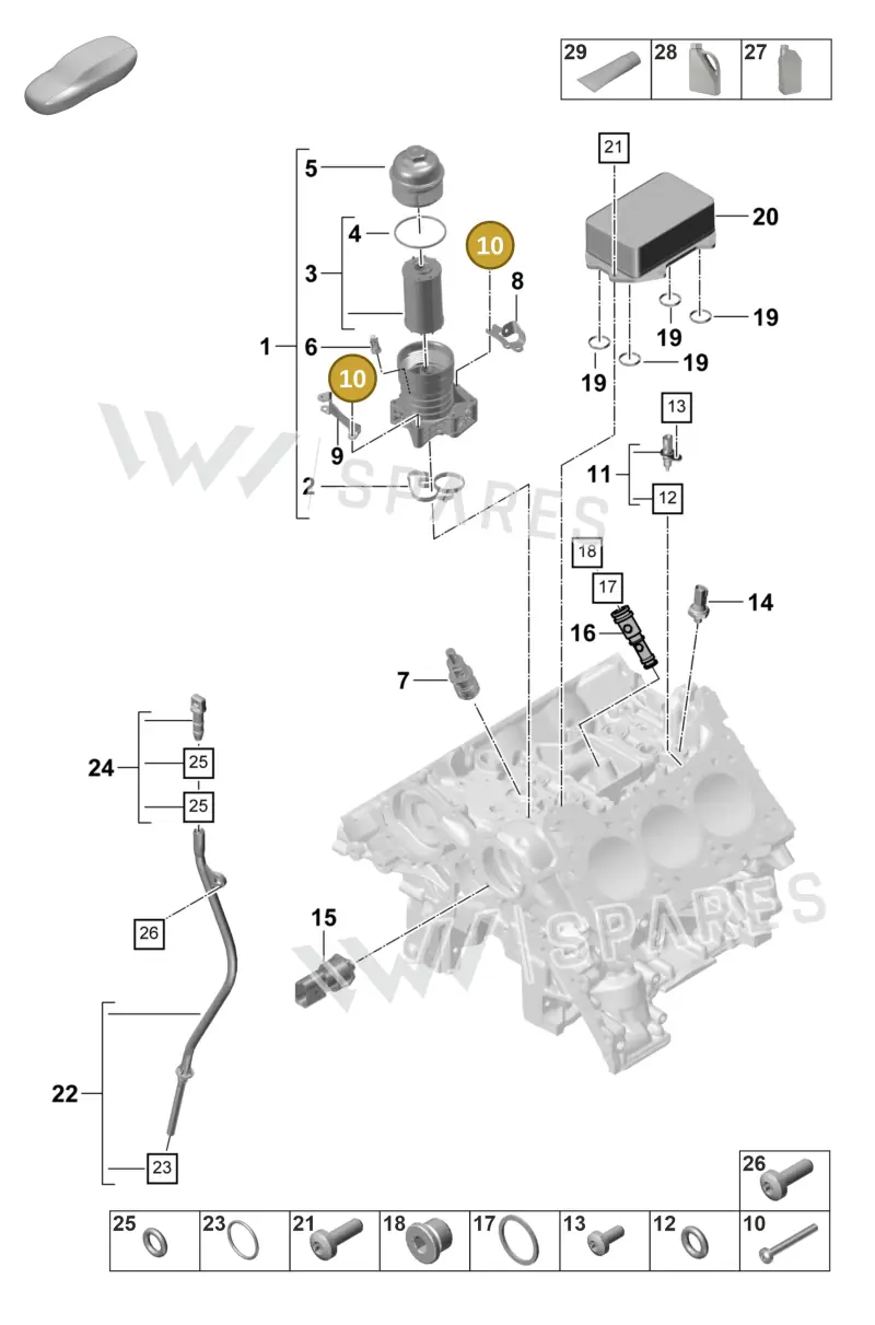 N10470703 — Porsche Panamera (2023-) diagram p58104210, position 10