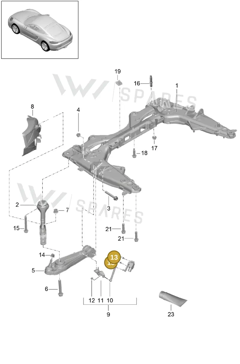 N10485703 — Porsche Cayman (2016-) diagram p50401000, position 13