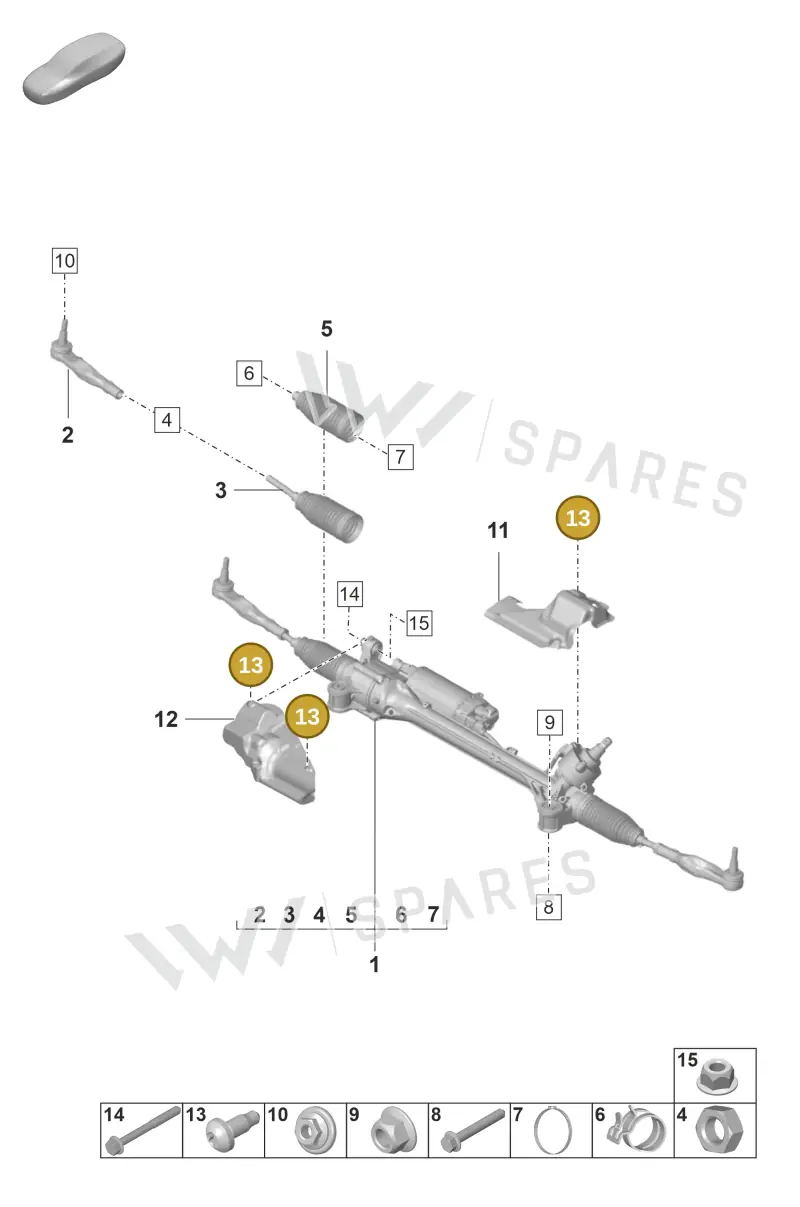 N10485703 — Porsche Panamera 4 Hybrid (2020-2023) diagram p58403000, position 13