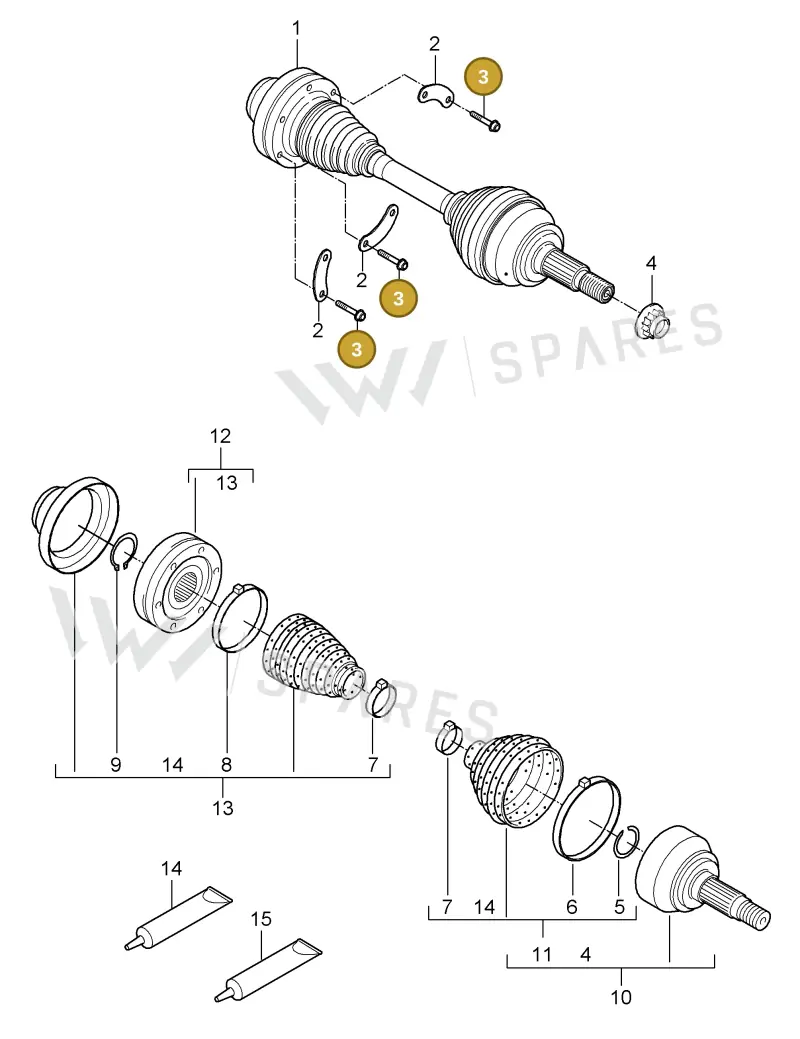 N10523402 — Porsche Cayenne (2007-2010) diagram p31401010, position 3
