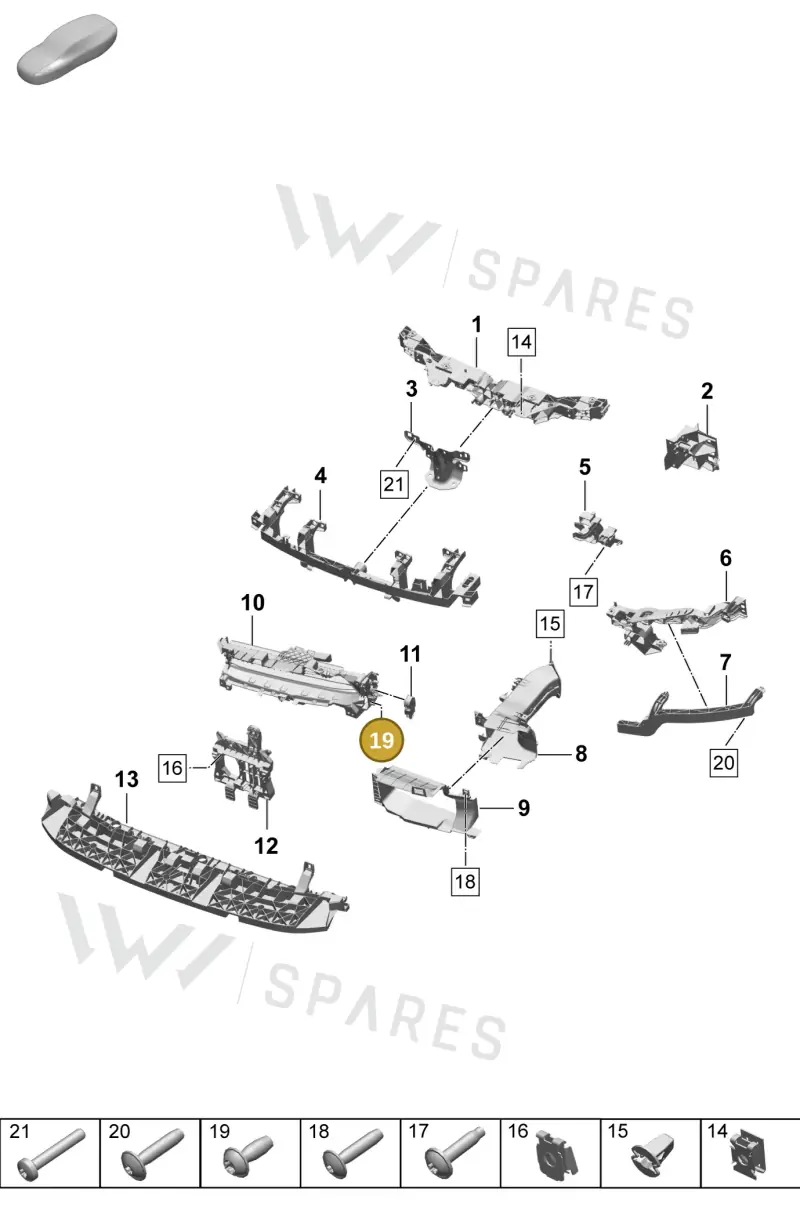 N10526302 — Porsche Macan 4 (2024-) diagram p61802100, position 19