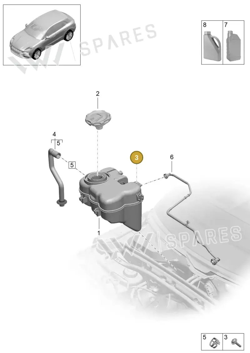 N10535502 — Porsche Macan R4 TFSI (2018-) diagram p52000036, position 3