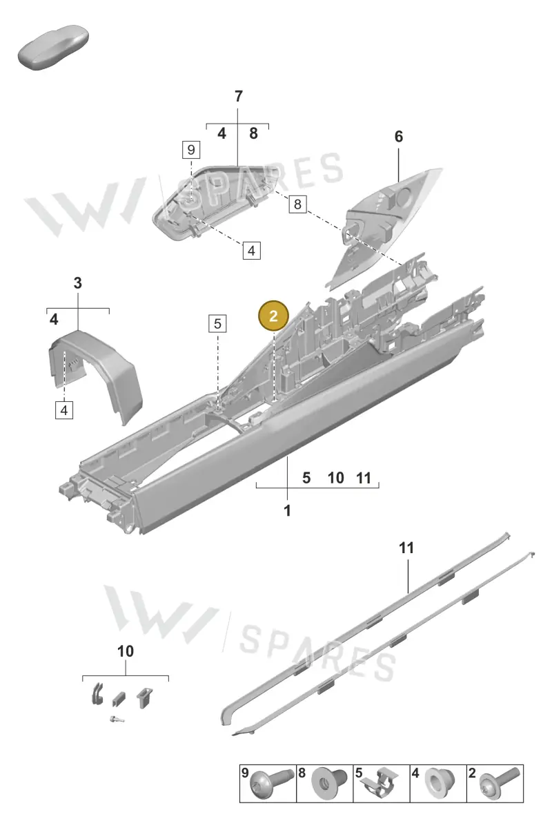 N10535502 — Porsche 992 Carrera Coupe (2024-) diagram p53809250, position 2
