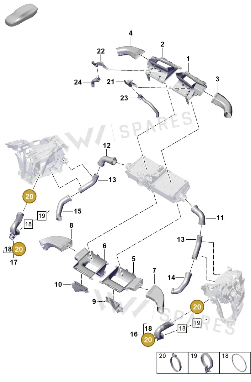 N10544401 — Porsche 992 Sport Classic (2020-) diagram p57107250, position 20