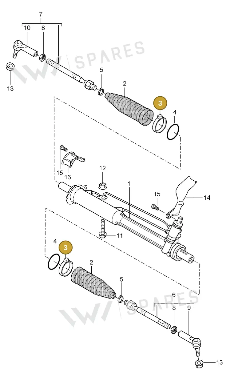 N10551701 — Porsche Cayenne (2002-2006) diagram p24403000, position 3