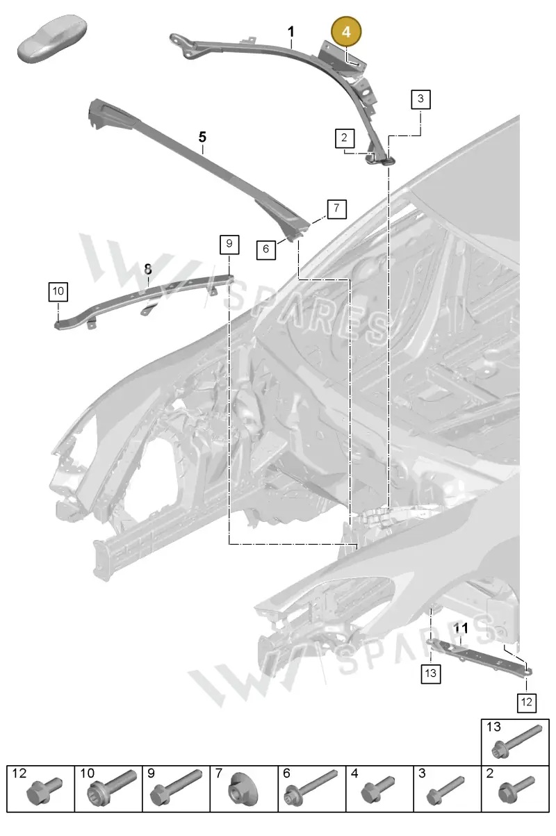 N10551901 — Porsche Panamera (2023-) diagram p62801150, position 4
