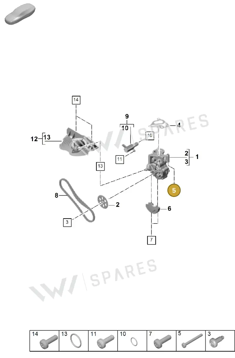 N10562603 — Porsche Cayenne Hybrid Coupe (2023-) diagram p60104020, position 5