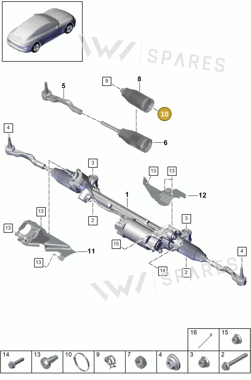 N10575201 — Porsche Panamera 4 Hybrid (2016-2020) diagram p49403000, position 10