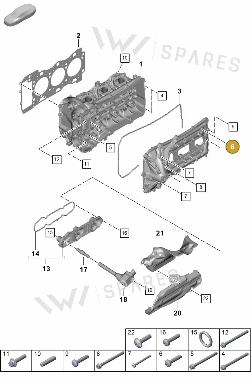 N10582103 — Porsche GT3 RS (2021-) diagram p59103000, position 6