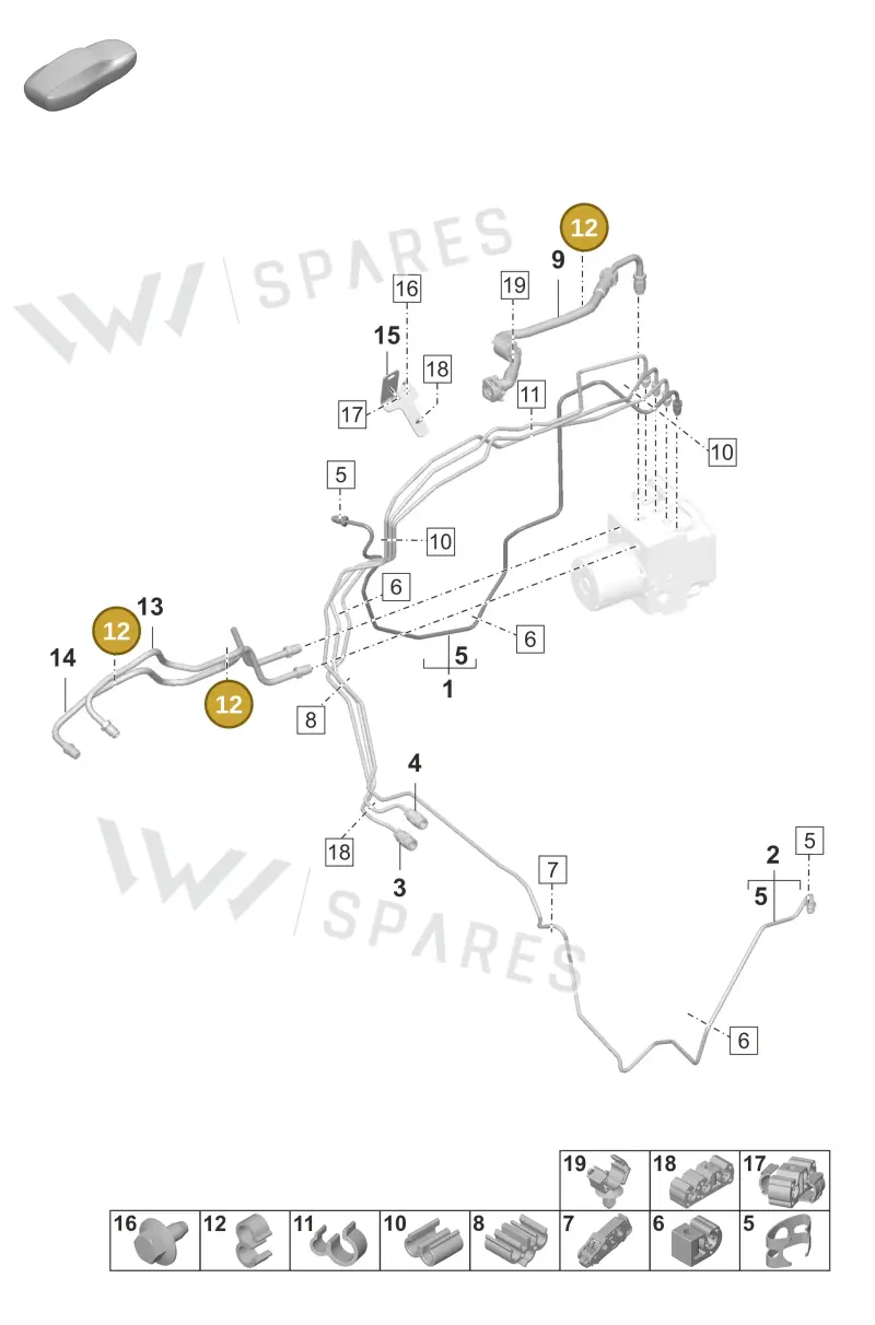 N10588701 — Porsche Taycan Sport Turismo (2023-) diagram p56604010, position 12