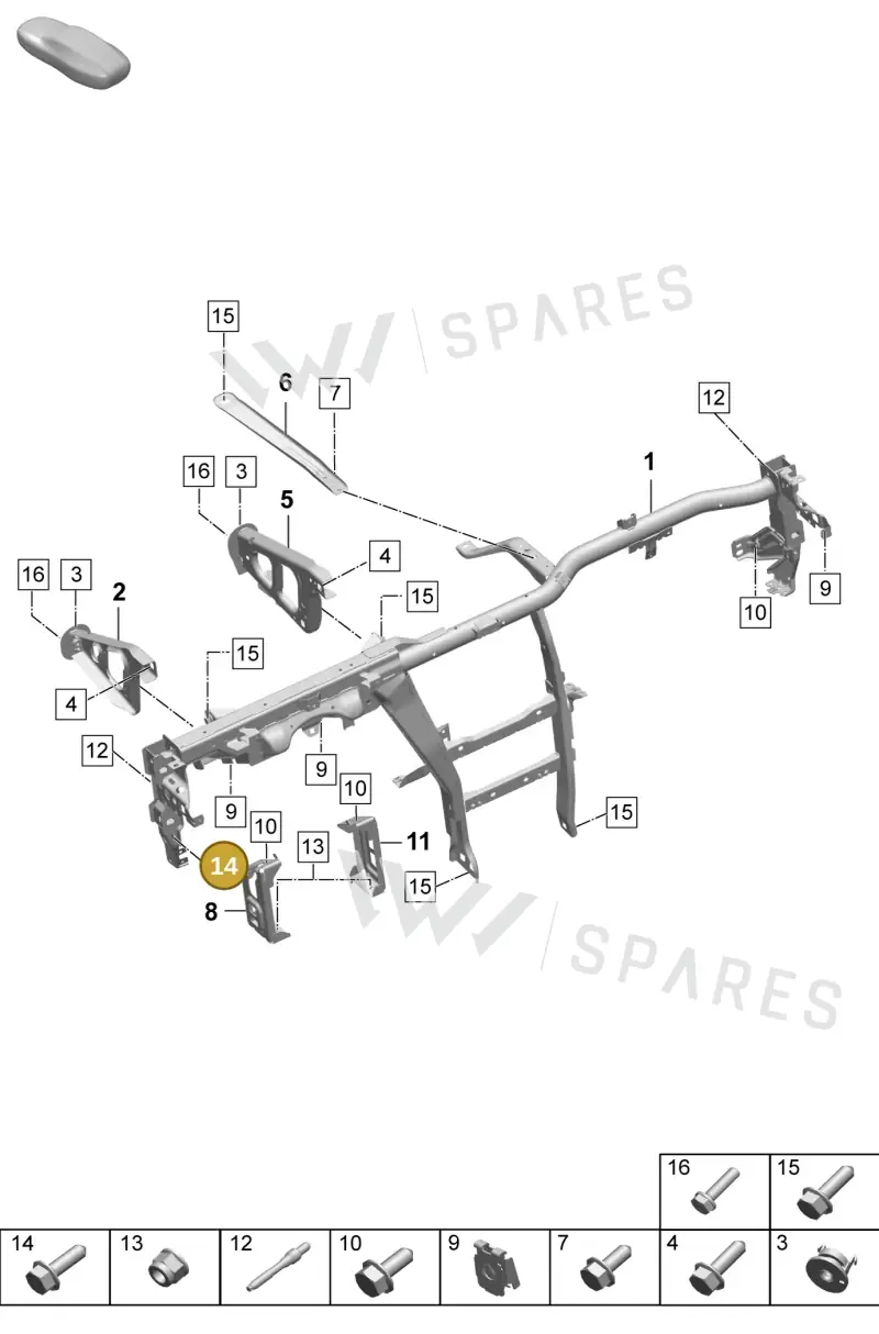N10604402 — Porsche Macan 4 (2024-) diagram p61809150, position 14
