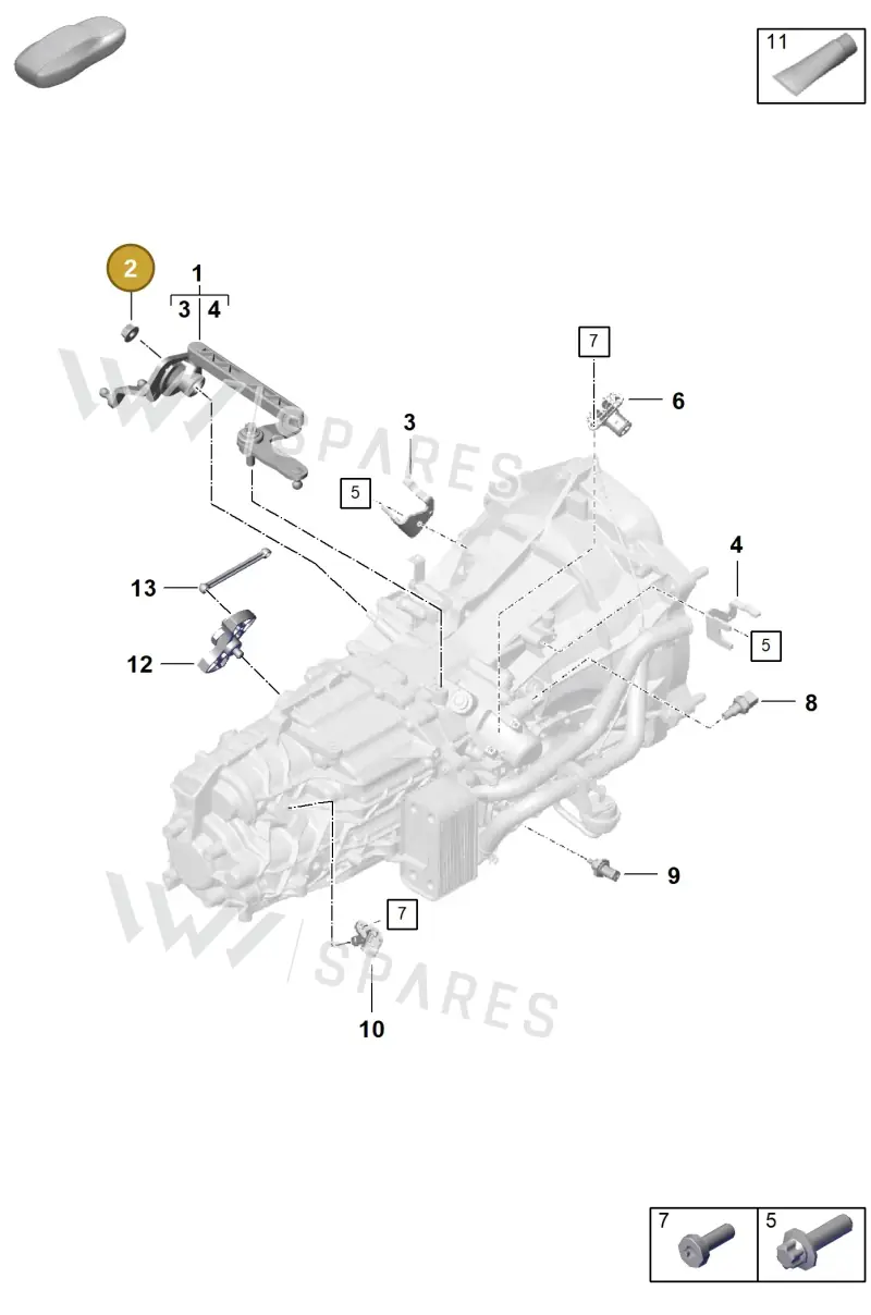N10609203 — Porsche Boxster Spyder (2019-) diagram p54301120, position 2
