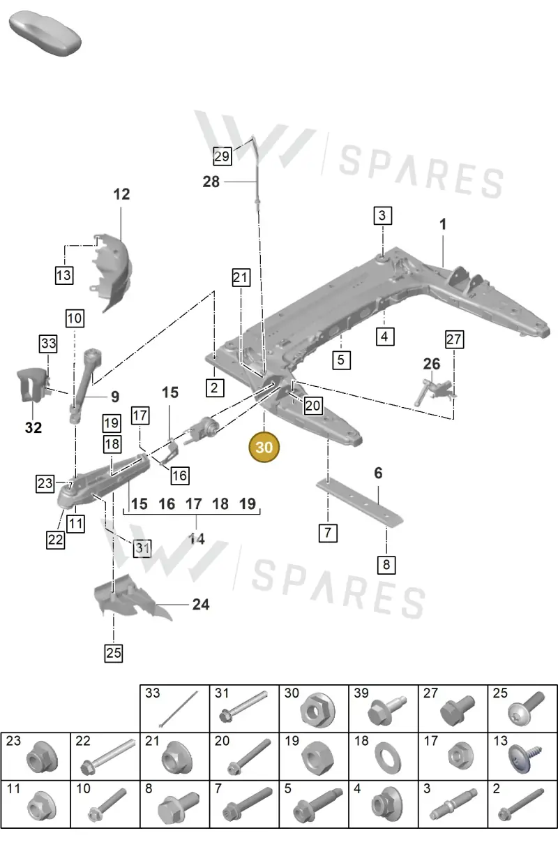 N10609203 — Porsche GT3 RS (2021-) diagram p59401000, position 30