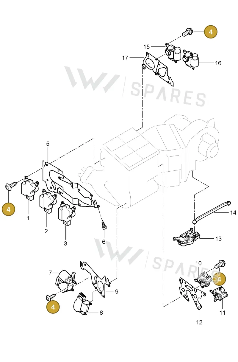 N10621601 — Porsche Cayenne (2002-2006) diagram p24813045, position 4