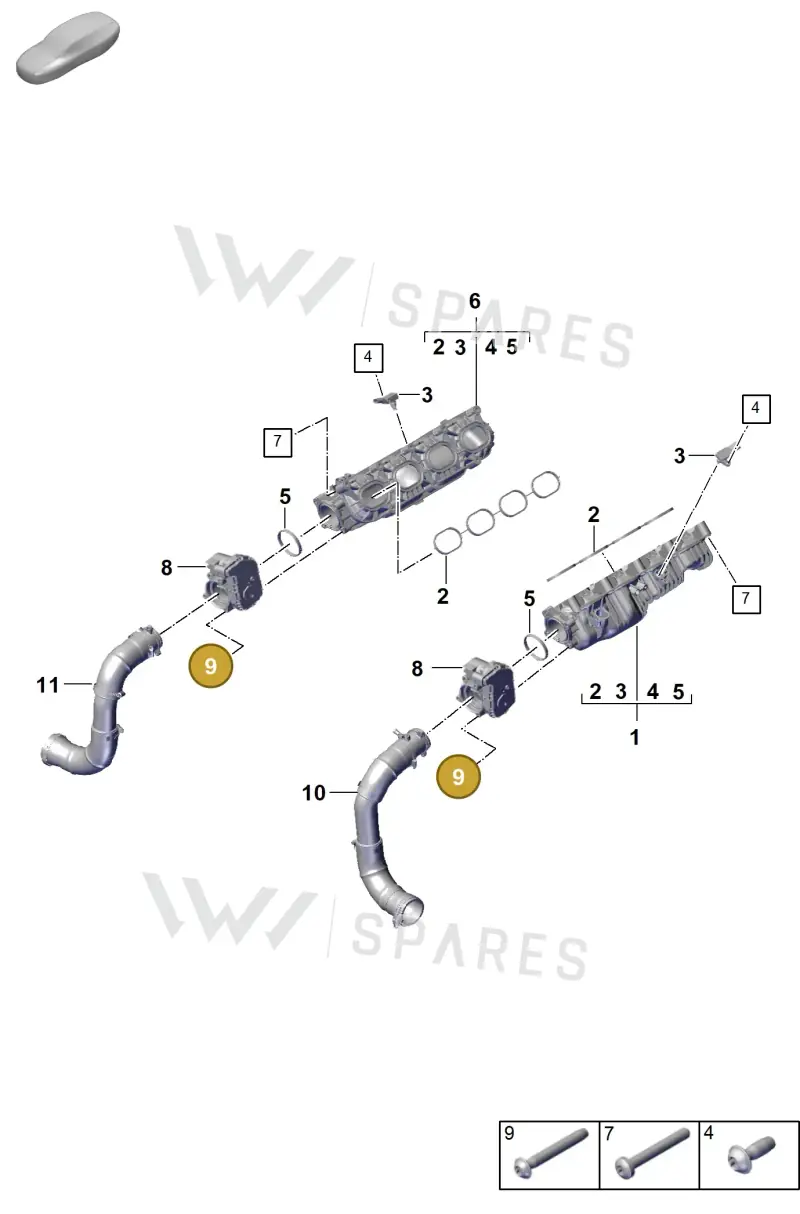 N10626101 — Porsche Panamera (2023-) diagram p62107100, position 9