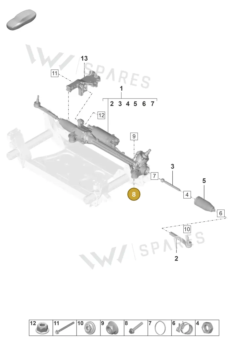 N10628301 — Porsche Taycan Sport Turismo (2023-) diagram p56403000, position 8