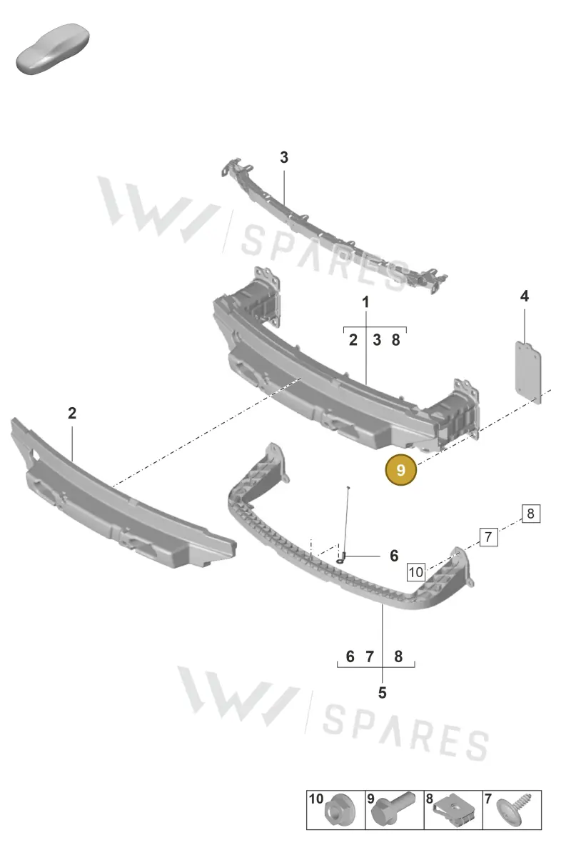 N10629602 — Porsche GT3 RS (2021-) diagram p59802400, position 9