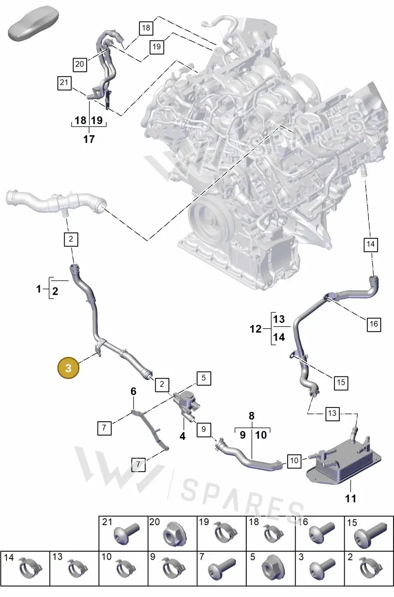 N10632003 — Porsche Panamera (2023-) diagram p62105305, position 3