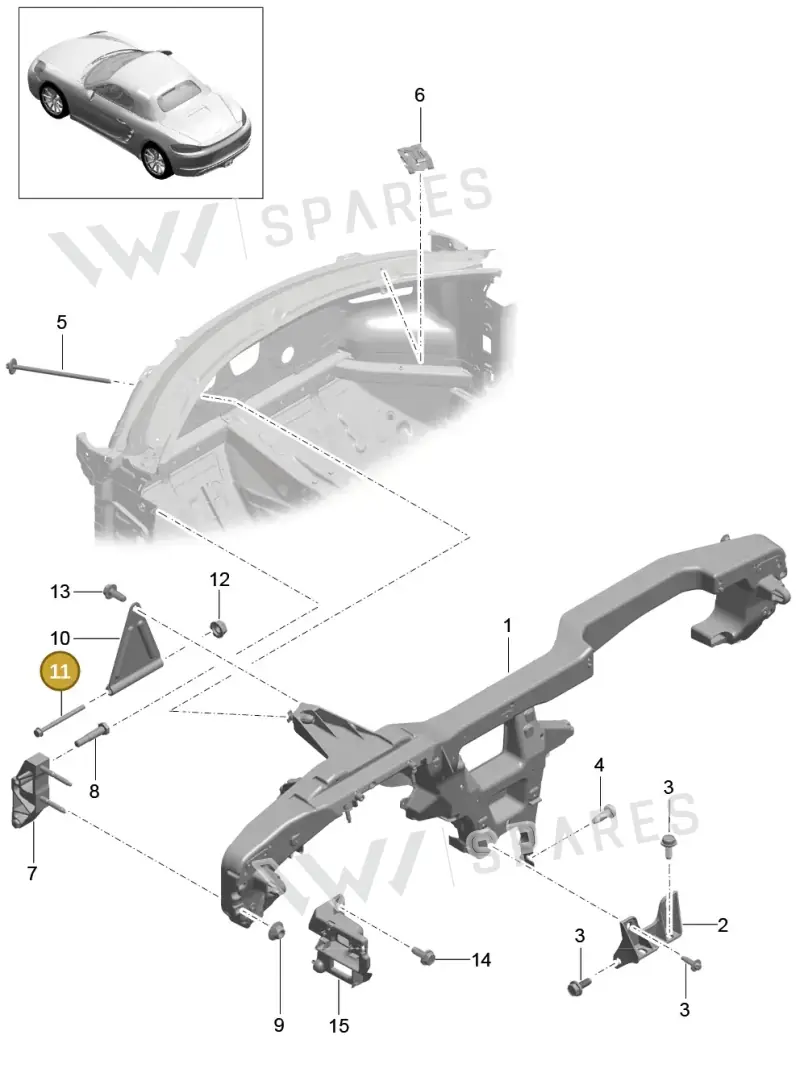 N10636601 — Porsche Boxster (2016-) diagram p48809015, position 11