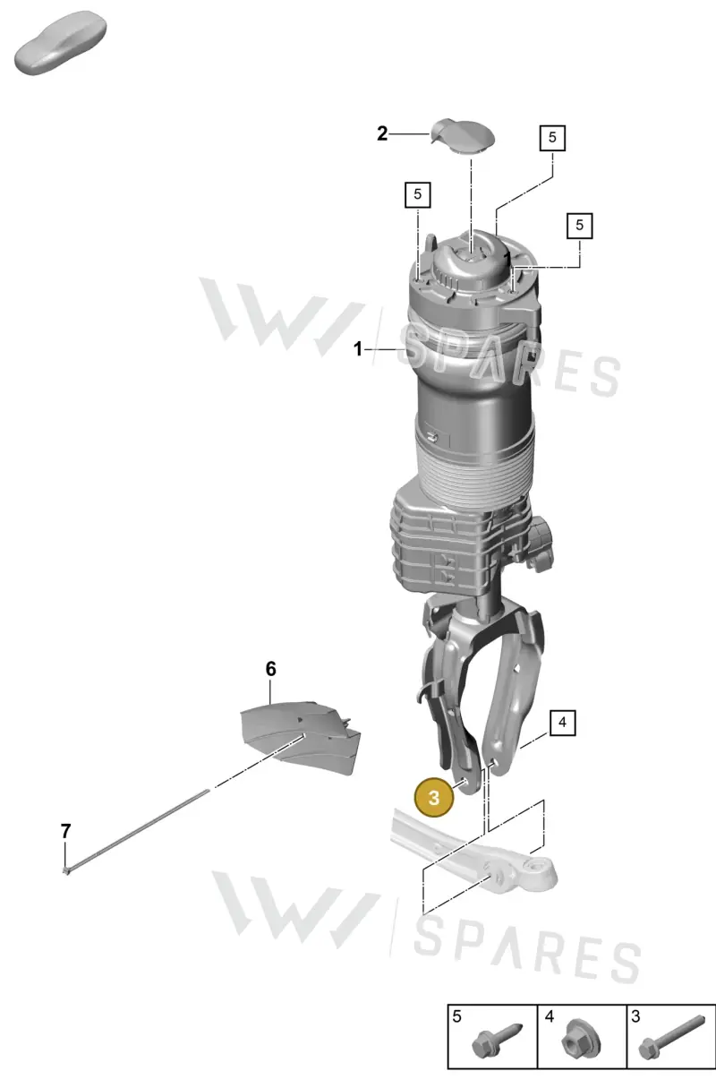 N10640501 — Porsche Cayenne Hybrid Coupe (2023-) diagram p60402000, position 3