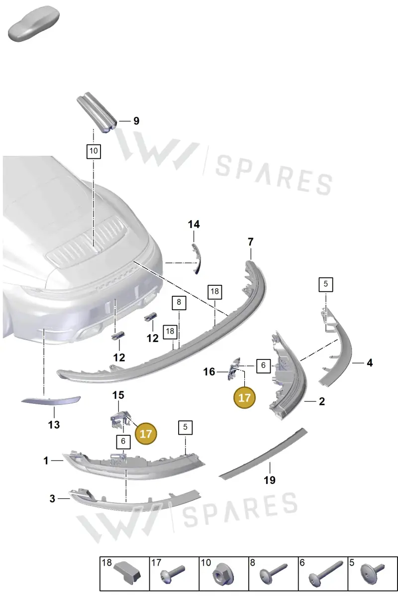 N10644404 — Porsche 992 Carrera Coupe (2024-) diagram p63908400, position 17