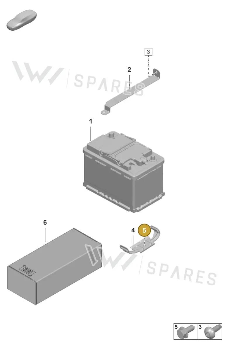 N10653101 — Porsche 992 Sport Classic (2020-) diagram p53902060, position 5