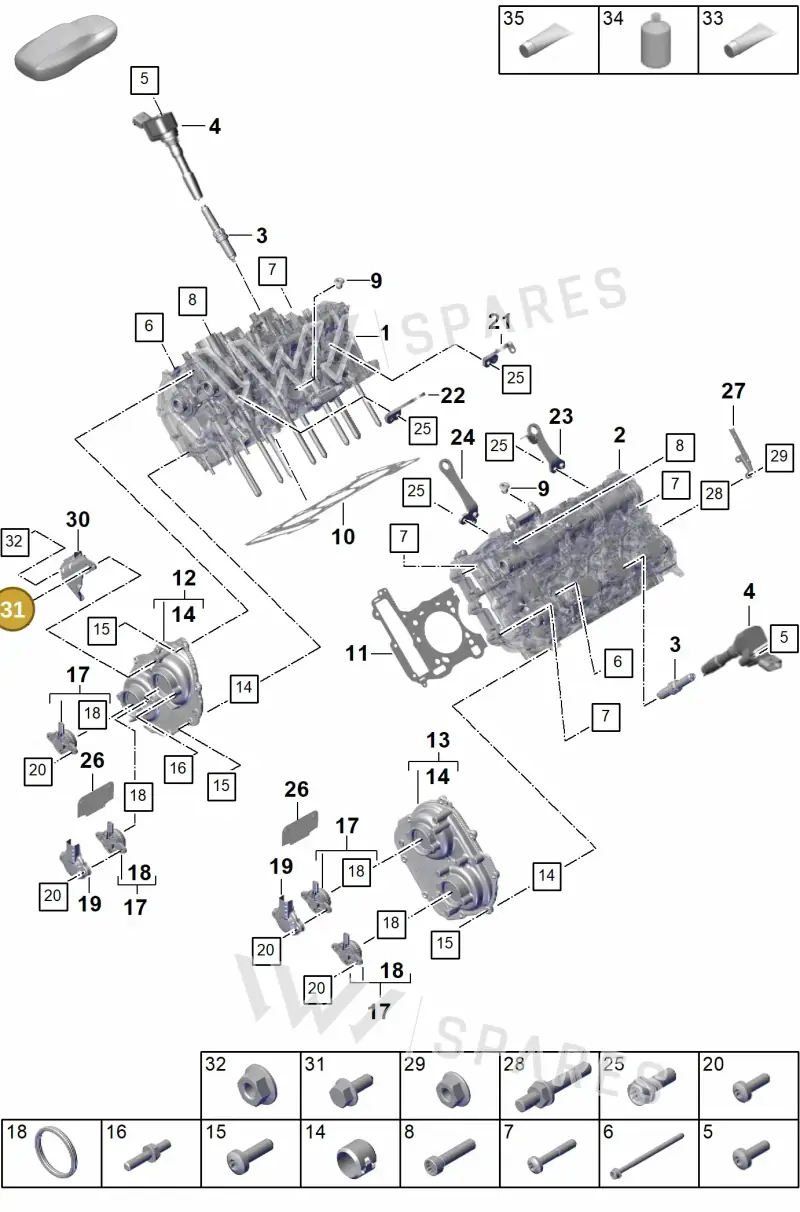 N10653201 — Porsche Cayenne Hybrid Coupe (2023-) diagram p60103010, position 31