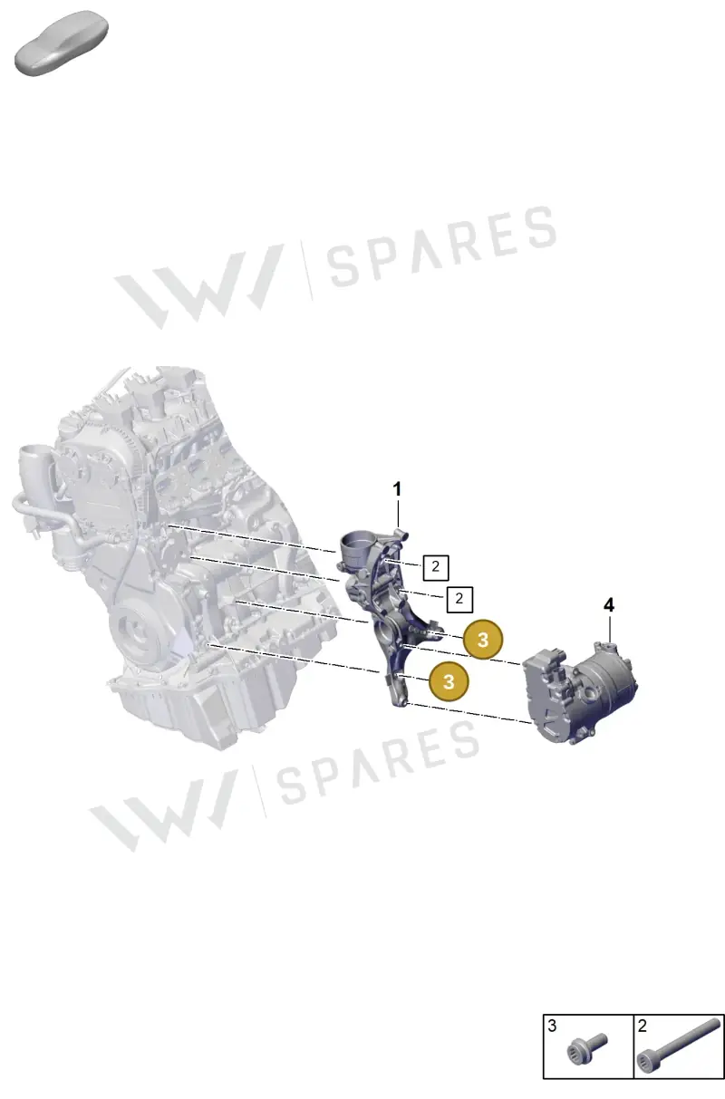 N10664801 — Porsche Cayenne Hybrid Coupe (2023-) diagram p60102200, position 3