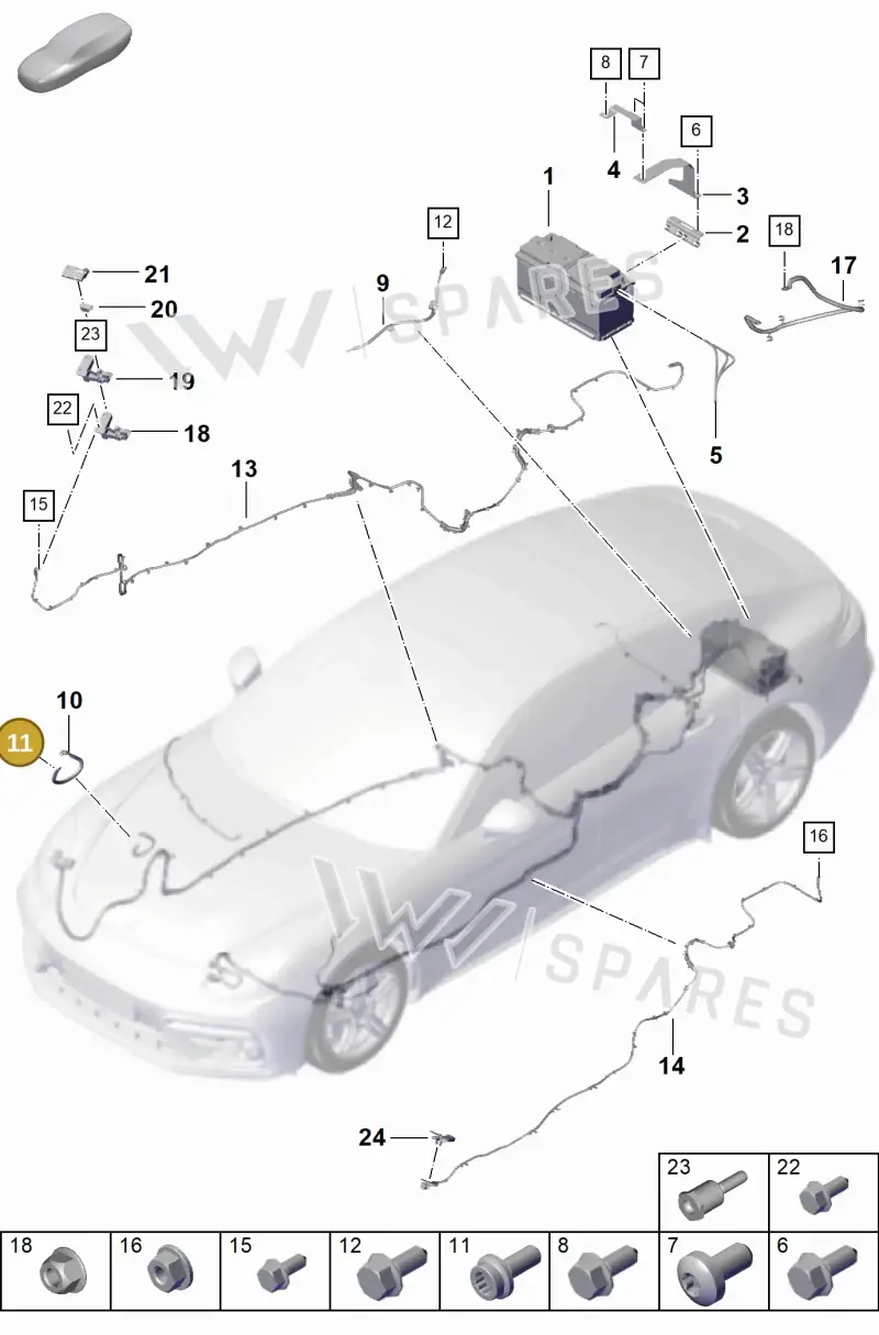 N10664901 — Porsche Panamera (2023-) diagram p62902300, position 11