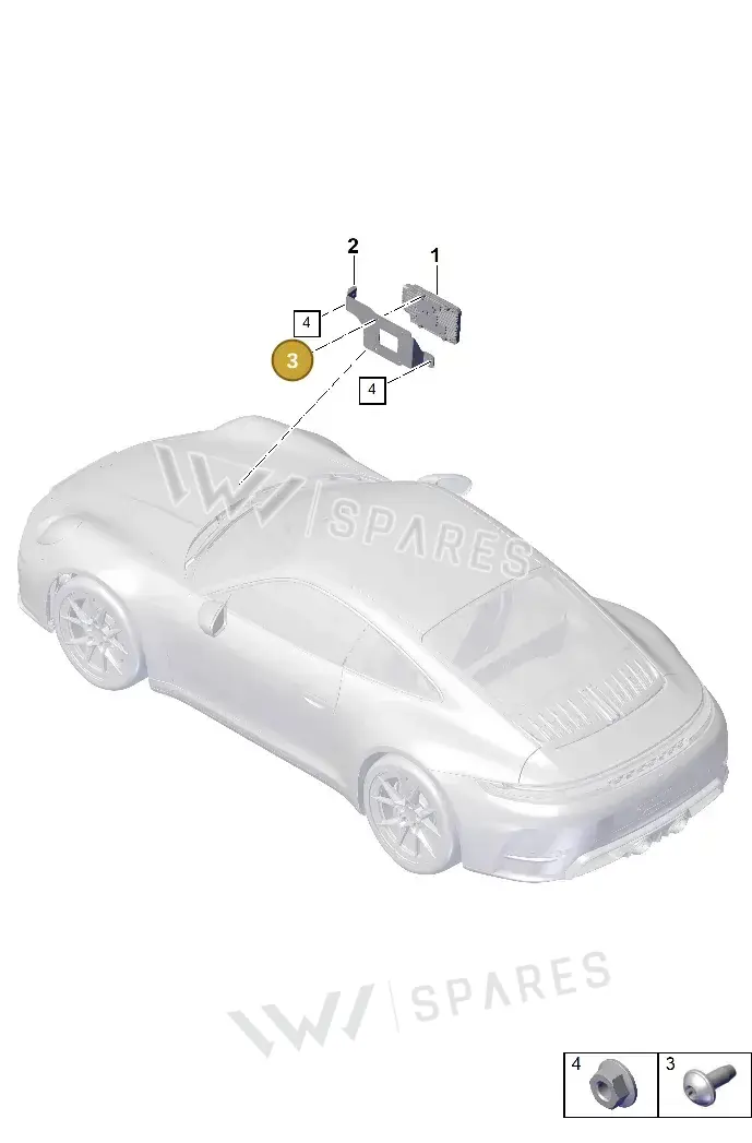 N10669501 — Porsche 992 Carrera Coupe (2024-) diagram p63901200, position 3
