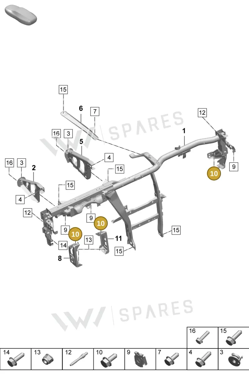 N10671701 — Porsche Macan 4 (2024-) diagram p61809150, position 10