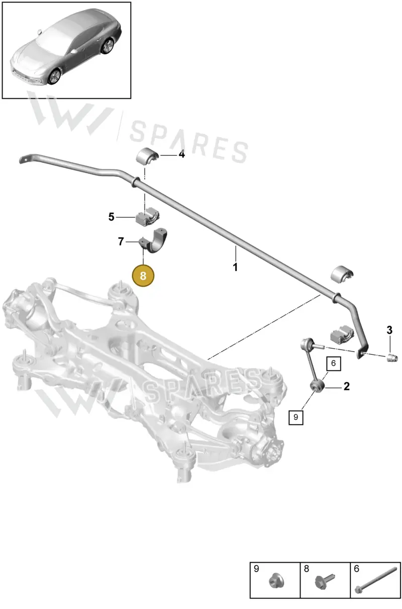 N10675603 — Porsche Panamera 4 Hybrid (2016-2020) diagram p49502030, position 8