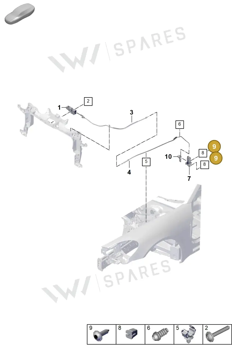 N10679501 — Porsche Panamera (2023-) diagram p62803050, position 9